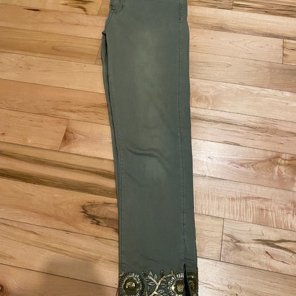 Desigual Green Jeans Size 38 - Picture 1 of 6